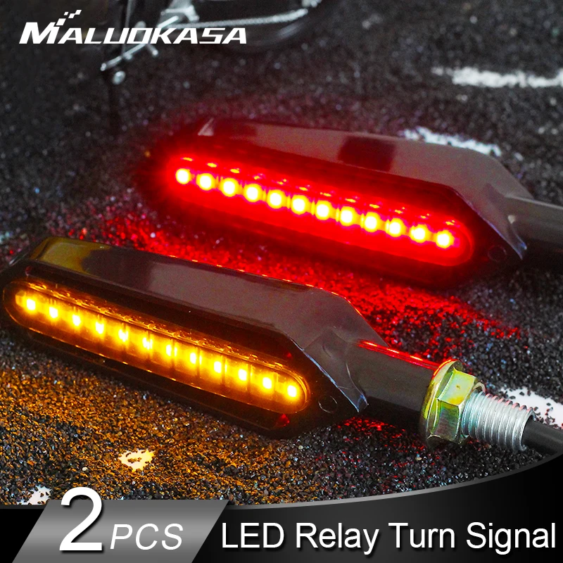 2 шт. мотоциклетные указатели поворота 24LED мигающий сигнал торможения стоп