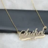 DOREMI-collares de nombre personalizados para mujer, colgante con letras, cadena personalizada, joyería, oro personalizado ► Foto 3/5