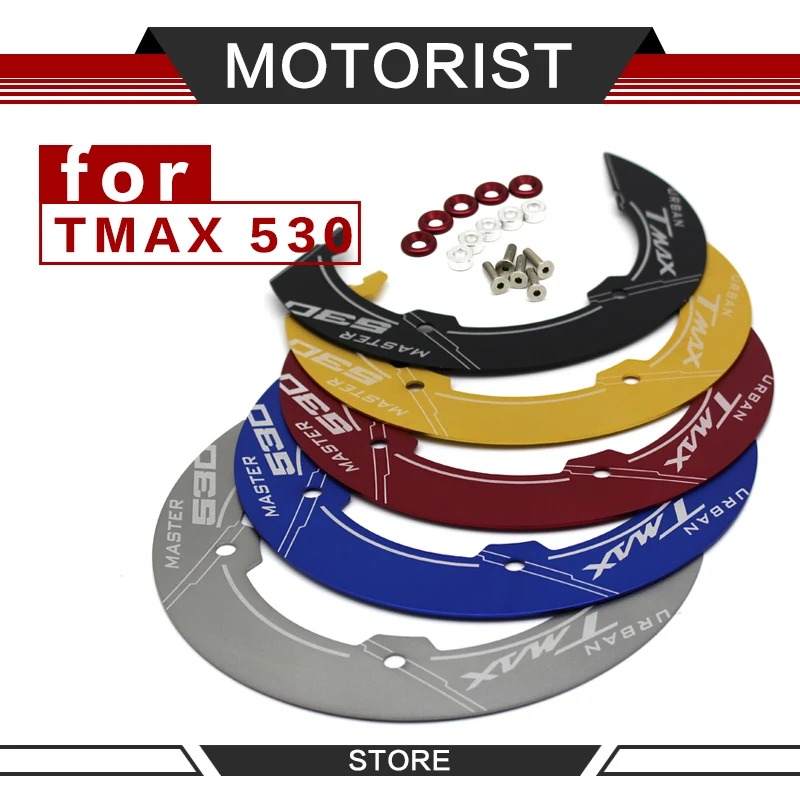 

MOTORIST Accessories Motorcycle Aluminum Transmission Belt Pulley Protective Cover For KYMCO TMAX530 TMAX 530 2017-2018