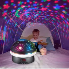 

New Remote Control Timing Mushroom Starry Sky Projector Lamp Dream Rotating Romantic Colorful LED Atmosphere Light Children Gift