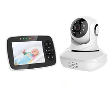 3,5 дюймов видео радионяня портативный HD беспроводной умный ребенок камера Infared ночного видения Видео монитор дистанционного наклона и зума