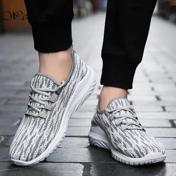 

Mesh Flats Shoes Men's Casual Shoes Lace Up Sneakers Male Trainers Non-Leather Casual Shoes Breathable Sneakers Tenis Masculino