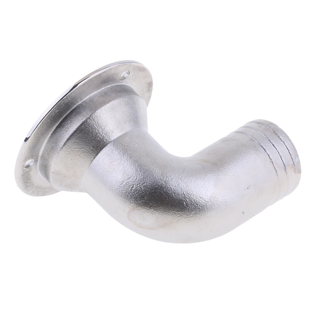 Marine Grade 316 Stainless Steel Deck Drain Scupper - 38mm Tube Fixed Cover