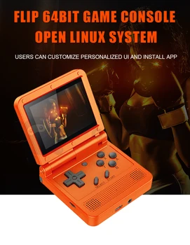

V90 Little Dragon King SP Open Source Handheld Mini Pocket Clamshell 64-bit Classic Retro Arcade PS1 Game Machine