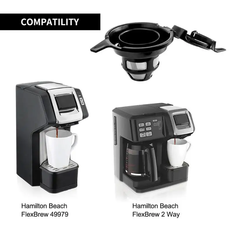 Capsule Machine Coffee Filters Compatible with Hamilton Beach FlexBrew Reusable Stainless Steel Coffee Accessories