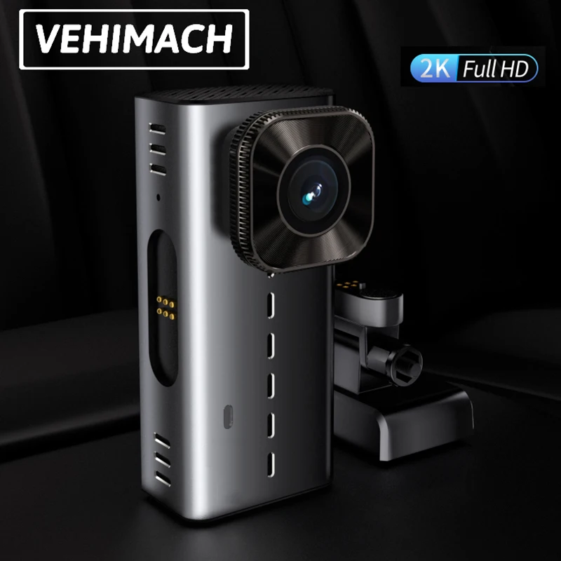 Алюминиевый Автомобильный видеорегистратор 2K DVR WIFI авто IPS сенсорный экран