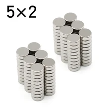 10/50/100/200/500/1000 Pcs 5x2 Round NdFeB Neodymium Magnet N35 Super Powerful Small imanes Permanent Magnetic Disc