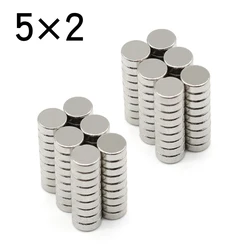 10/50/100/200/500/1000 Pcs 5x2 Round NdFeB Neodymium Magnet N35 Super Powerful Small imanes Permanent Magnetic Disc