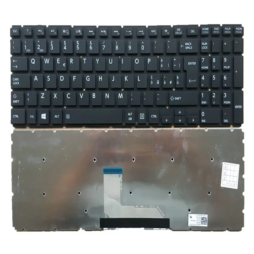 Это Итальянский клавиатура для ноутбука Toshiba Satellite L50-B L50D-B L50T-B L55-B L55D-B L55T-B черный ноутбук