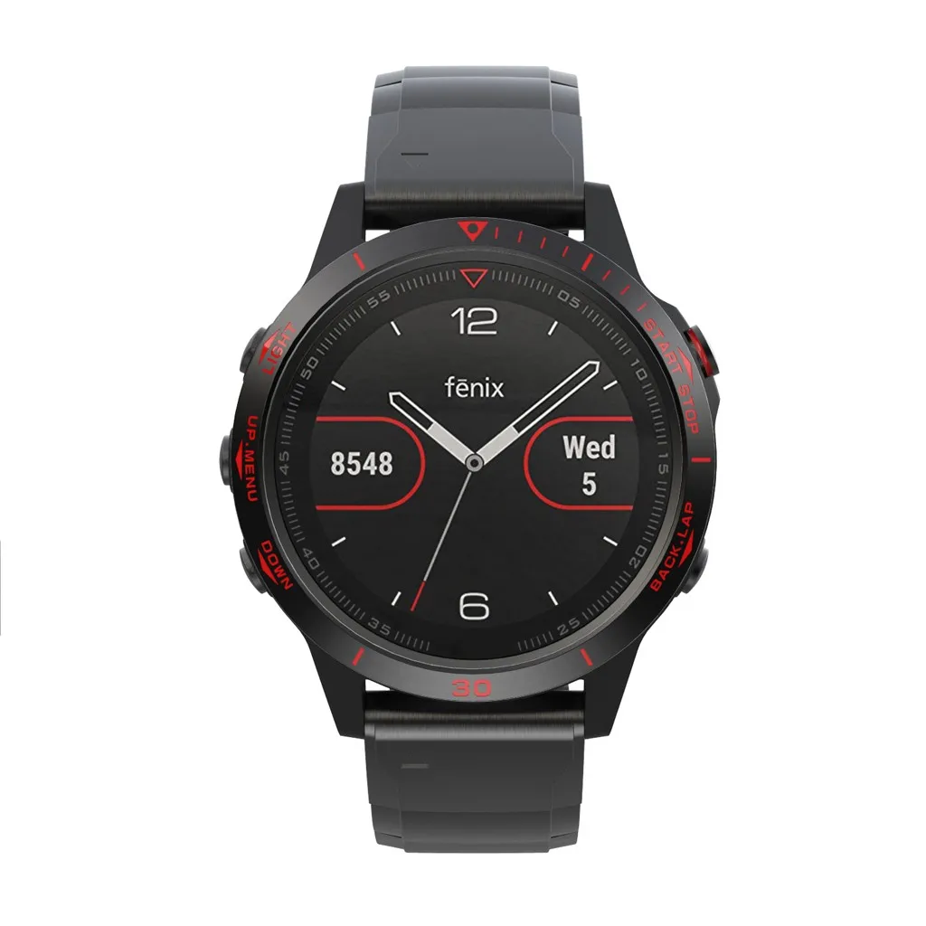 45# для Garmin Fenix 5/Fenix5 Plus, ободок, кольцо, клейкая крышка, нержавеющая сталь, аксессуары для умных часов, защитный чехол