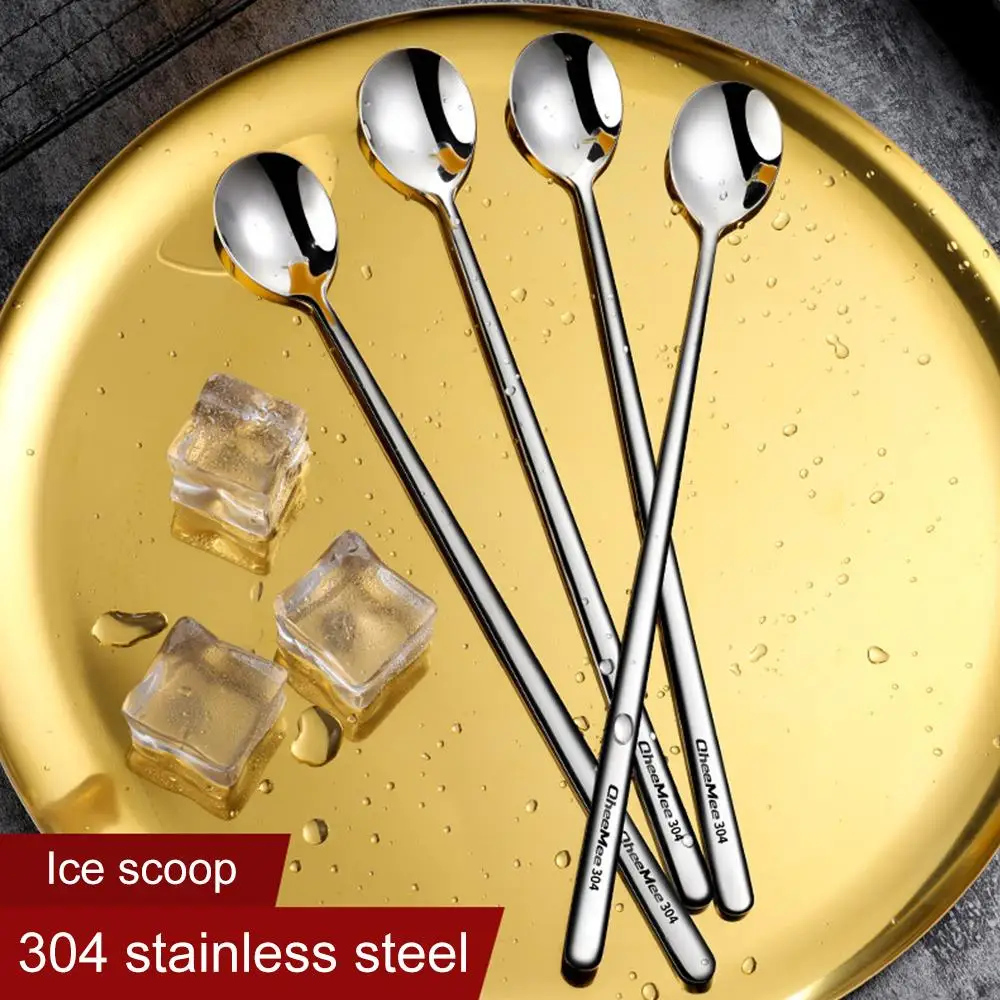 Kitchen Dinnerware Stainless Steel Coffee Ice Cream Dessert Spoons Bar Tea Gift 