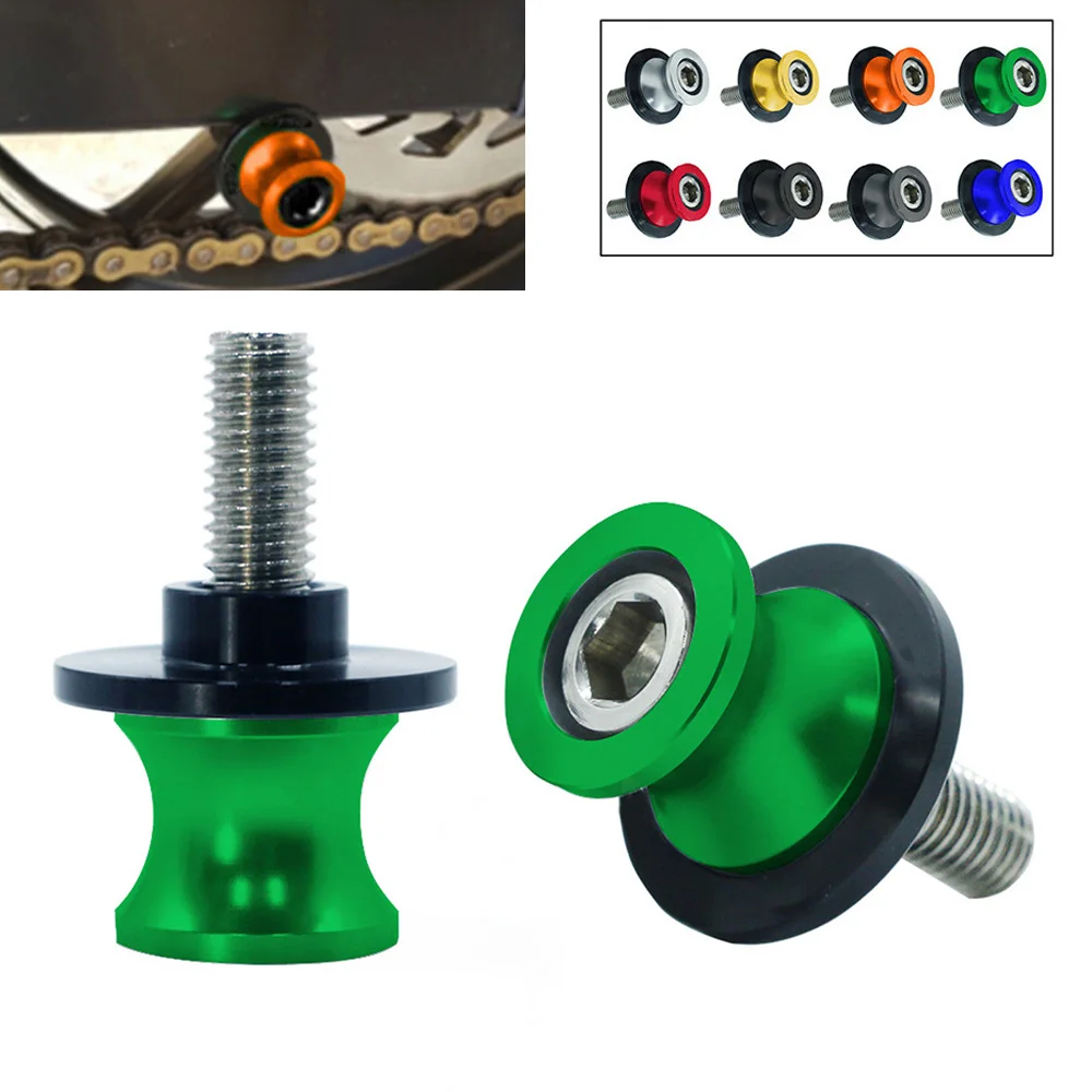 Z750 Per Kawasaki Z 750 Tutti Gli Anni 2 Pezzi 6/8/10Mm Accessori Moto Forcellone Cursori Bobine Cnc Swing Arm Stand Vite Paddock