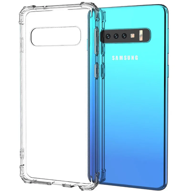 Прозрачные телефонные чехлы для samsung S8 s7 s9 s10 Plus чехол задняя крышка Galaxy S9 S7 край s10e