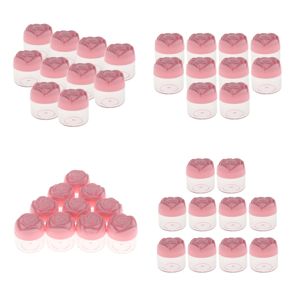 40pcs 20g Empty Plastic Makeup Cream Lotion Storage Cantainers Case Jar Pot