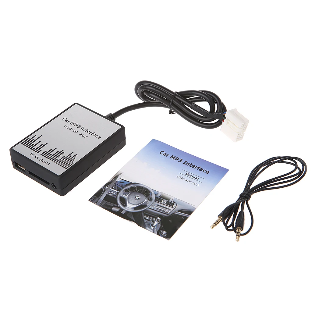  Nuevo USB Sd coche a Aux MP3 adaptador de CD cambio para Suzuki Aerio Grand Vitara Ignis... Jimny I
