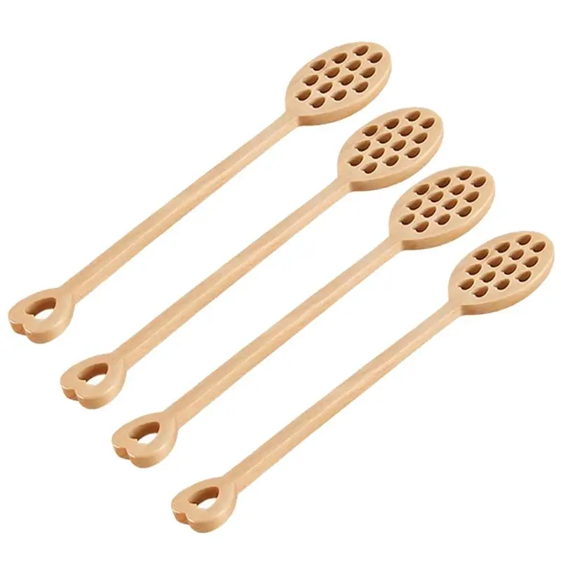 Медовая палочка для смешивания Stiring деревянное полое сердце ложечка для чая и кофе ложка для меда посуда ложка для Свадебные сувениры