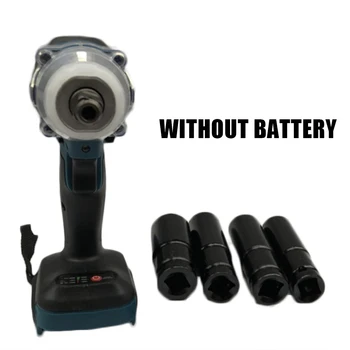 

Rechargeable Wrench Impact Brushless Sockets Black Maintenance Repair Equipment