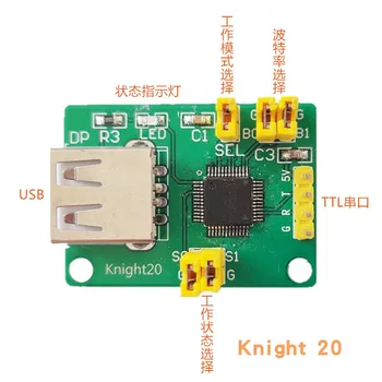 

WCH Analog HID Keyboard Mouse Scan Code Gun to Serial Port Module CH9350L Evaluation Board