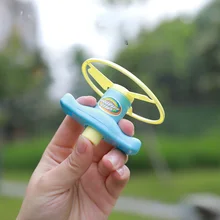 Soucoupe volante Gyro pour enfants, jouet d'extérieur créatif, Puzzle, libellule en bambou, petit cadeau