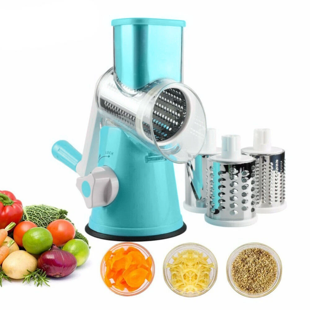 Vegetable Chopper Slicer Rotary Cheese Grater Manual Fruit Slicer
