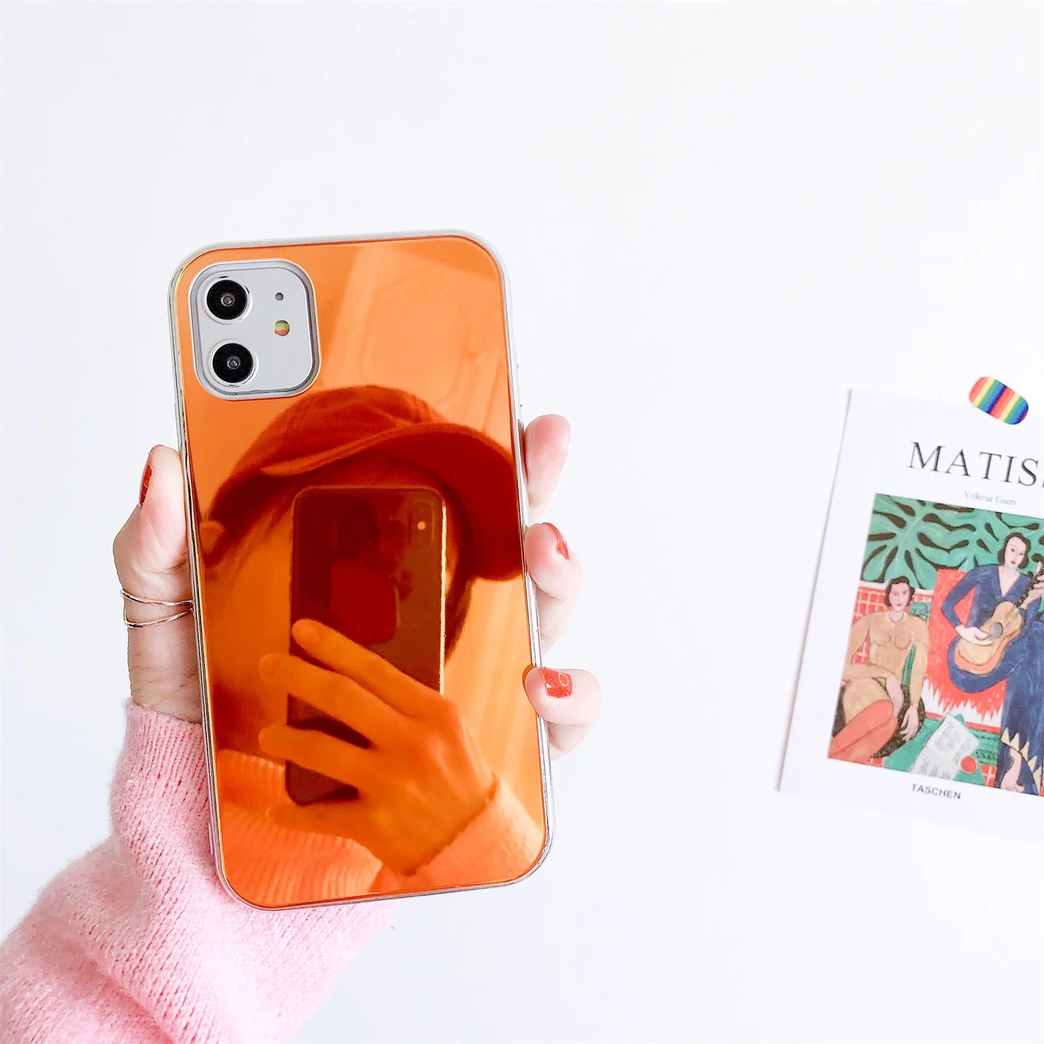 LISCN новейший меняющий цвет чехол для iPhone 11 Pro Max 6 6sPlus7Plus XsMax XR 8plus стеклянный зеркальный чехол для телефона конфетный чехол с логотипом
