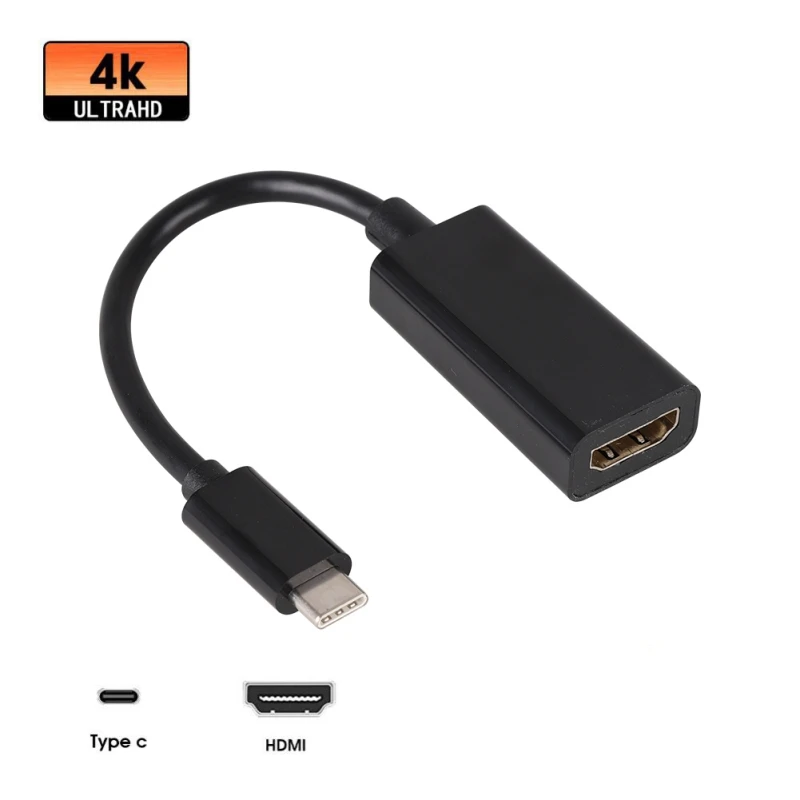 Кабель Type C к HDMI высокое разрешение 4K USB 3 1 адаптер конвертер шнур для ПК ноутбука
