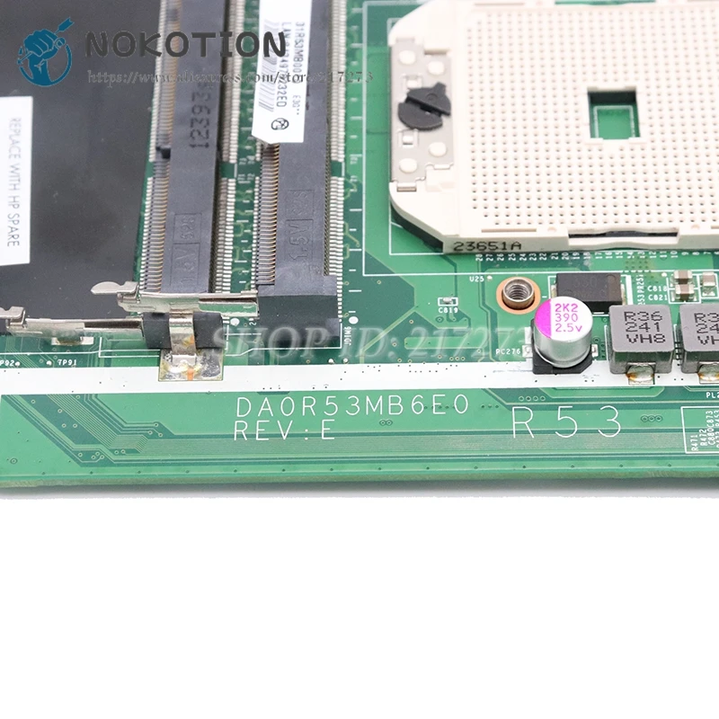  NOKOTION 683030-001 683030-501 DA0R53MB6E1 PC Main Board For HP Pavilion G6 G6-2000 G4 G4-2000 G7-2