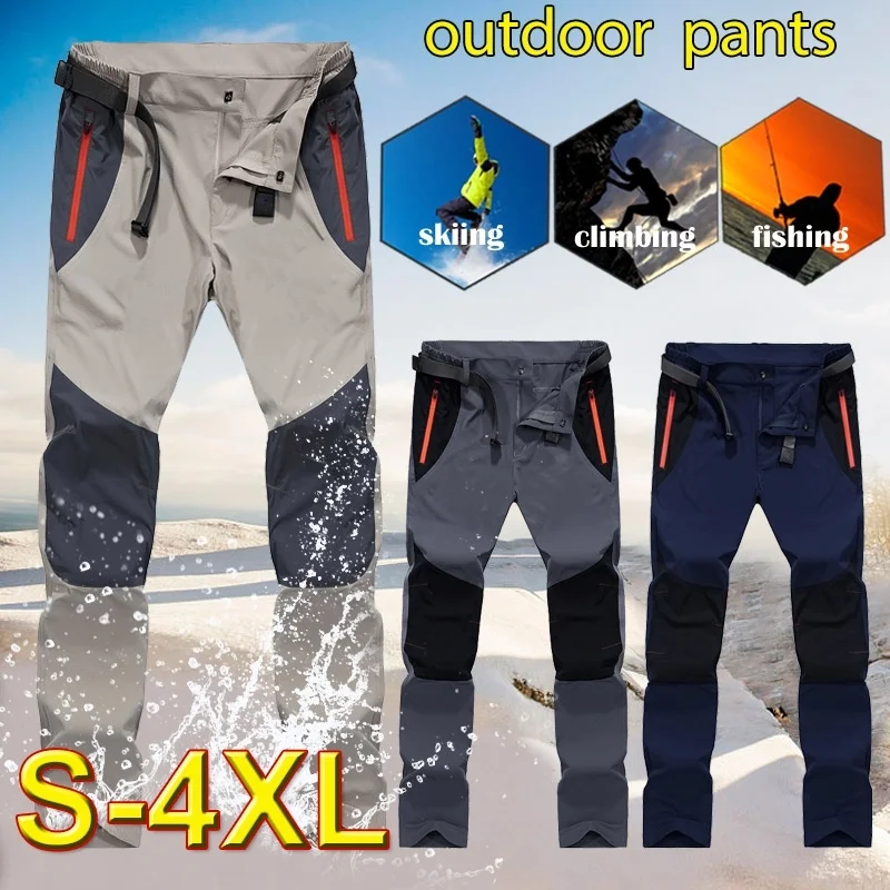 Tactical Waterproof Pants Men Cargo Spring Summer Quick Dry Trousers Men's  Outdoor Sports Trekking Camping Fishing Pants 4XL