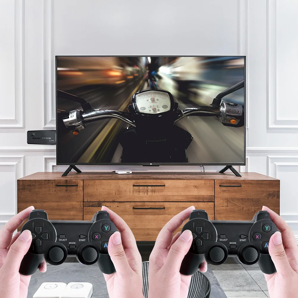 2022 울트라 비디오 게임 콘솔 듀얼 게임패드, PS1/GBA 레트로 TV Dendy 게임 콘솔 HD-OUT, 64GB 10000 게임 비디오 게임 스틱, 4K