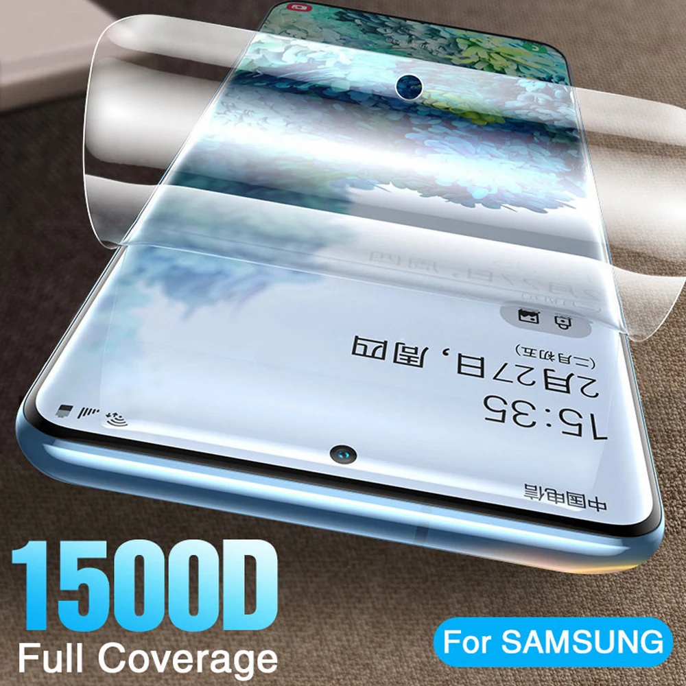 

Мягкая Гидрогелевая пленка с полным покрытием для samsung galaxy s20 ultra s10e s10 lite s9 s8 plus s7 edge, защита экрана телефона, не стекло