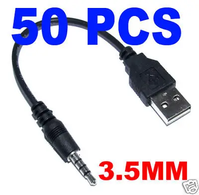 

DHL/EMS 250pcs 3.5MM Male to USB A Cable for mp3 mp4 Player-A8