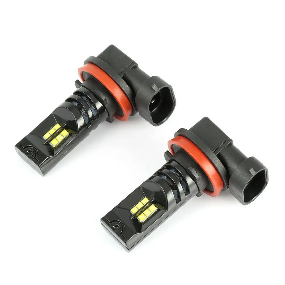 FORTEK 2pcs 1200Lm H11 H8 светодиодный светодиодные фары лампы белые ходовые огни