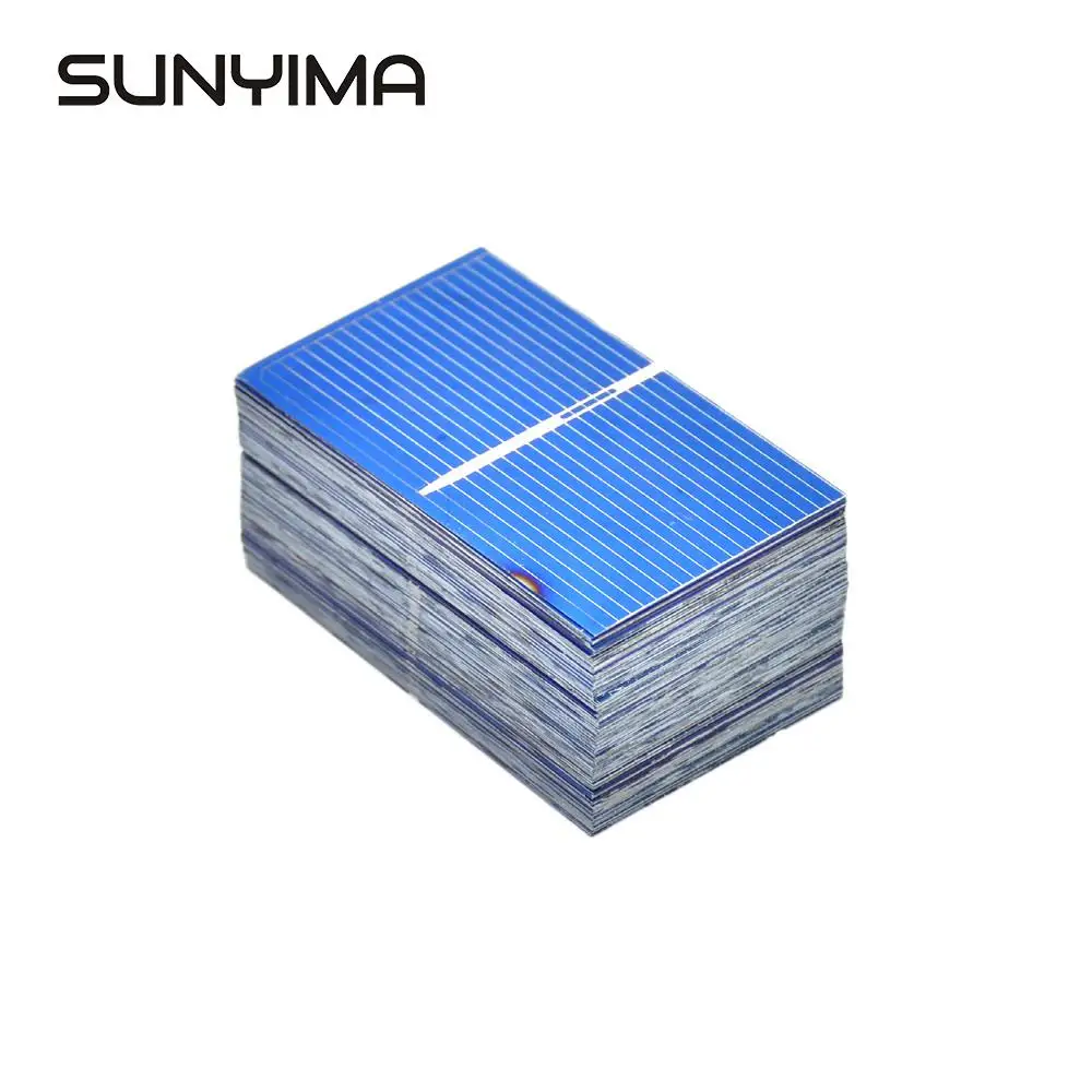 SUNYIMA 100 шт 52x31,2 мм солнечная панель поликристаллического кремния Painel Солнечная батарея DIY Solars Китай Panneau Solaire 0,5 В 0,27 Вт