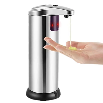 

10oz / 280ml Premium Touchless Battery Operated Electric Automatic Soap Dispenser 1 - 2.5ml Soap Dispensing Volume