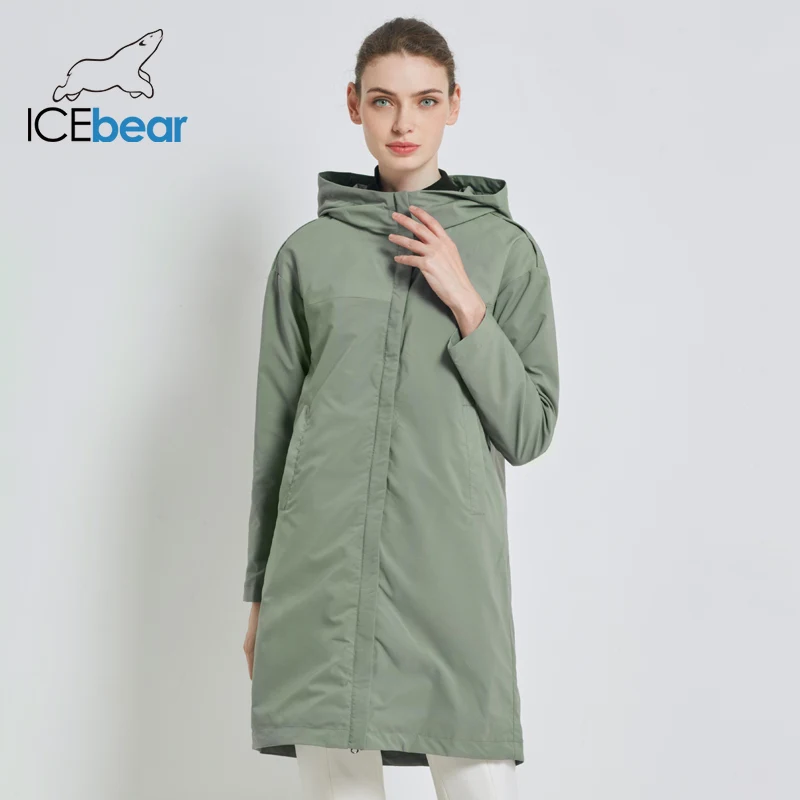 ICEbear 2019 осень новая женская ветровка свободное модное повседневное пальто для