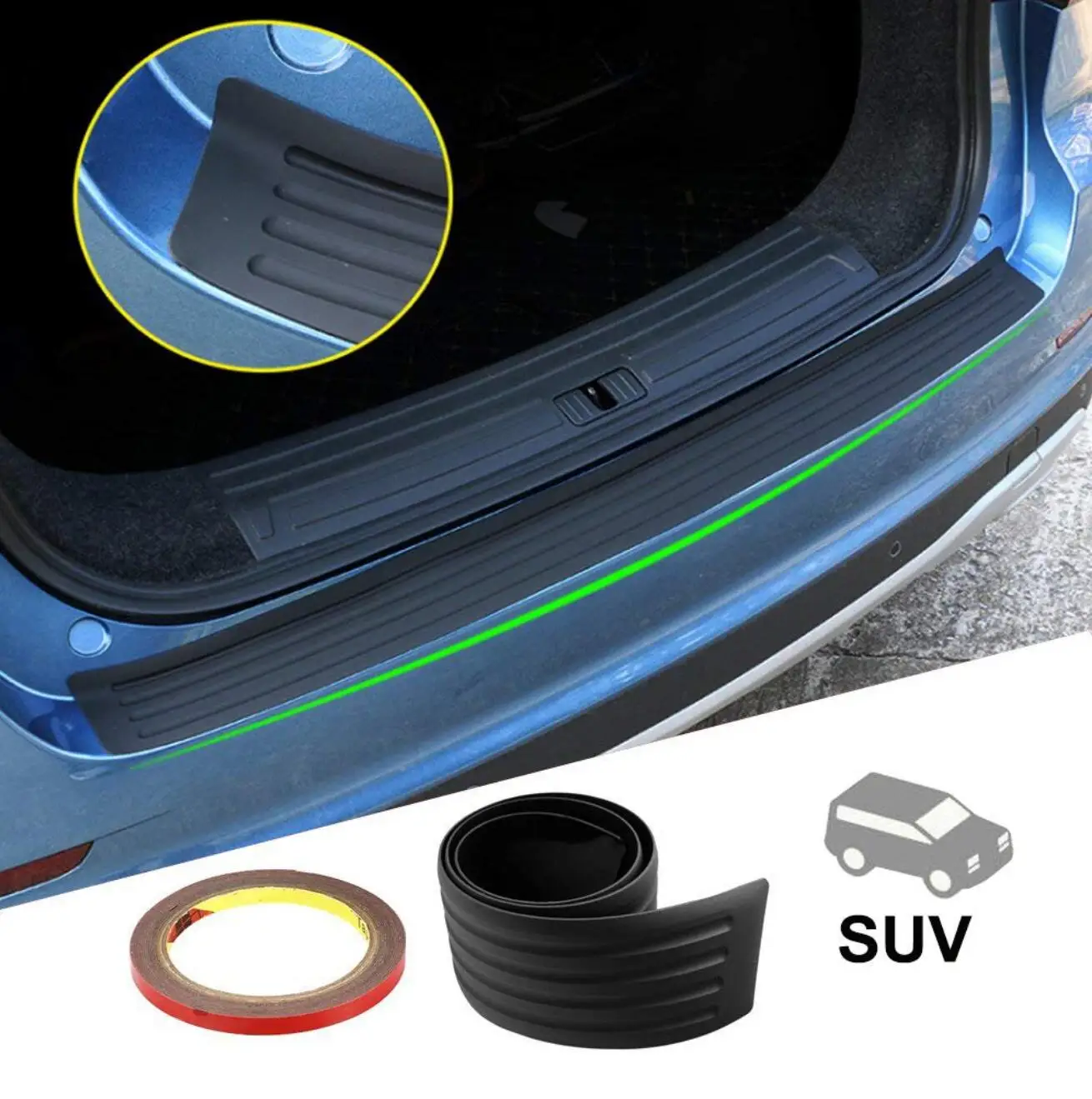Rear Bumper Sill Protector Plate Cover for dacia duster golf mk5 citroen c4 picasso bmw x5 e70 mazda 3 jeep renegade passat b8 | Автомобили