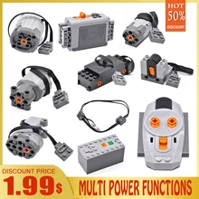 High -tech parte 88002 motor ev3 bloco de construção elétrica multi motor de potência funções ferramenta servo blocos trem pf modo conjuntos
