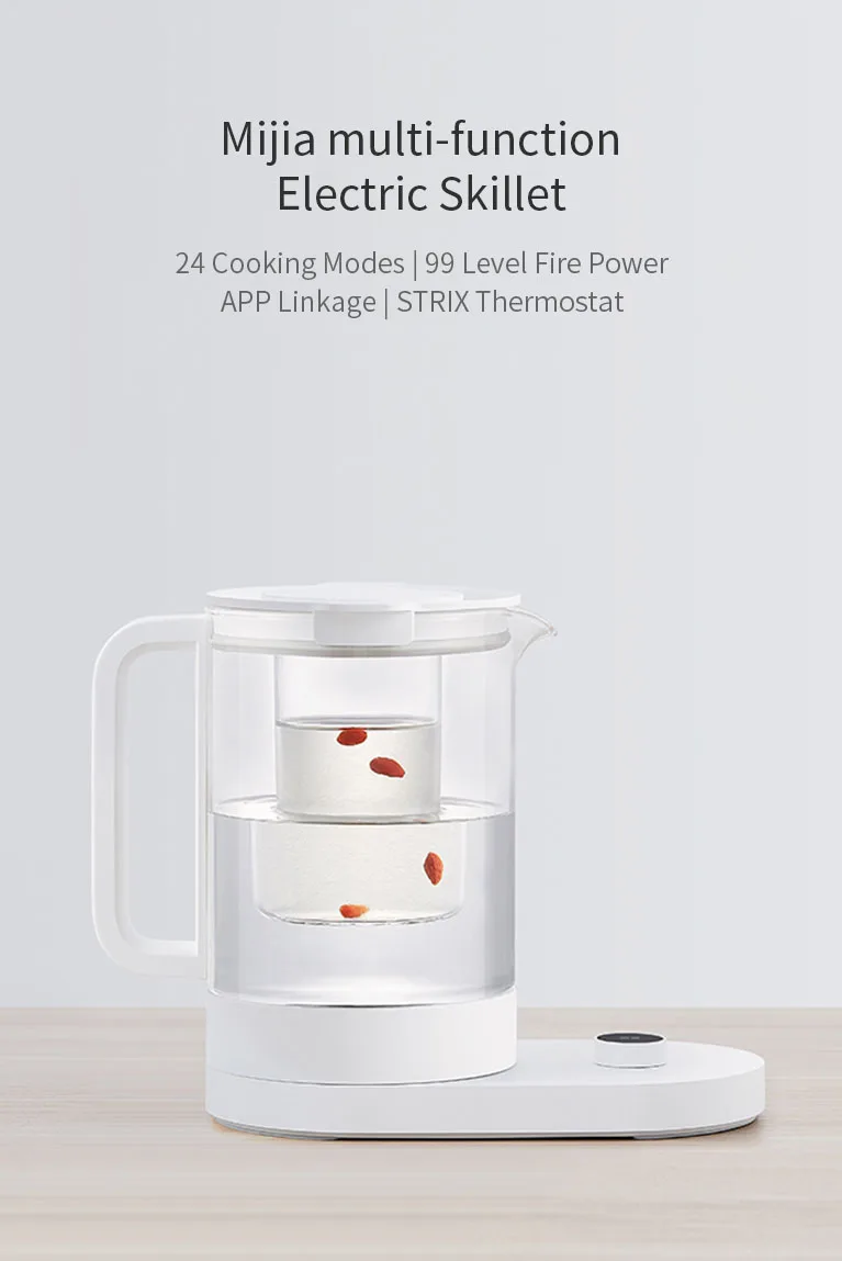 Многофункциональный Электрический чайник Xiao mi jia, 304 нержавеющая сталь, кастрюля для здоровья, 24 режима приготовления, приложение mi Smart Home