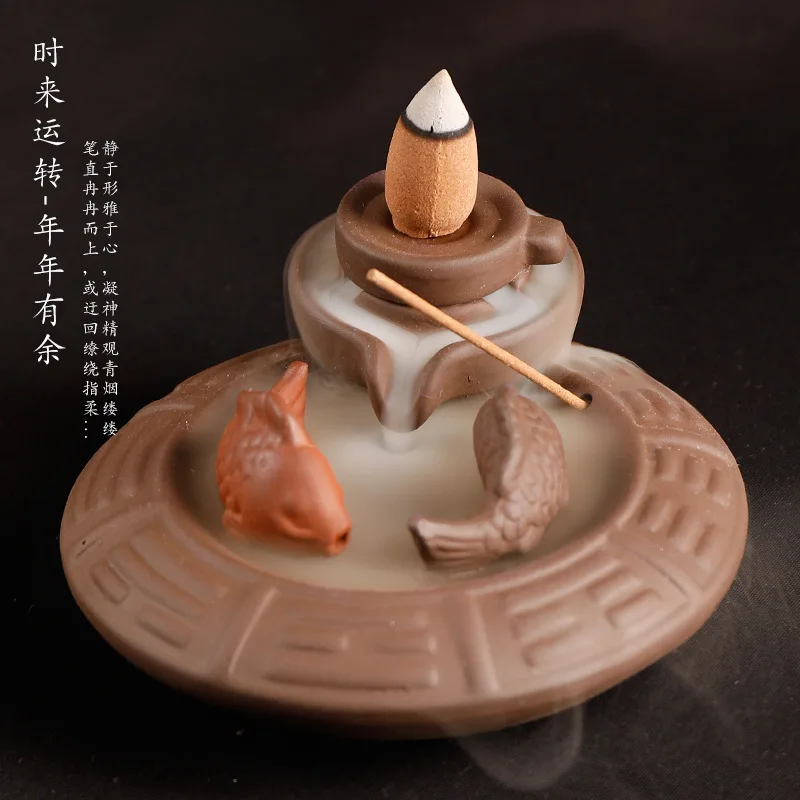 

2019 Quemador Incienso Operation Of Backflow Incense Tower Reversal Of Heaven And Earth Smoke Ornamental Aromatherapy Furnace