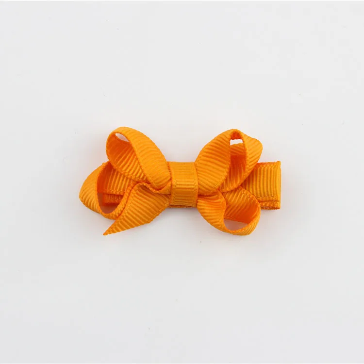 a17 Orange 1 шт. детское платье банты, заколки для волос Grosgrain ленты заколки для волос аксессуары для волос 1801ZYAA1724 - Цвет: a17 Orange