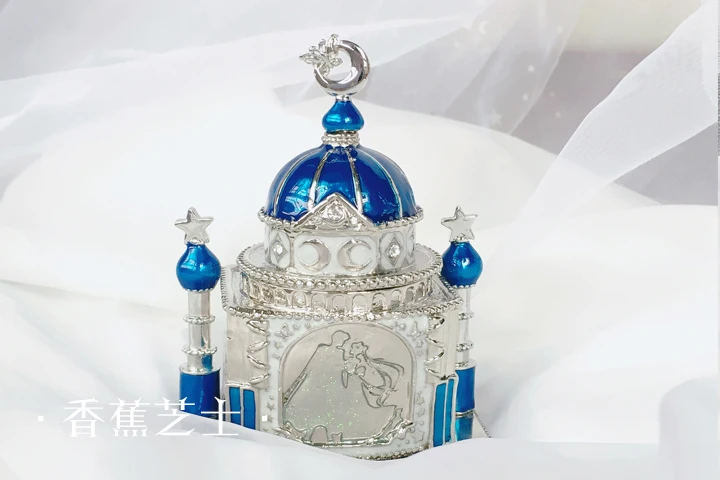 С рисунком из аниме «Сейлор Мун Zecter Косплэй замок Шкатулка Замок принцессы коробка для хранения украшений кольцо Цепочки и ожерелья коробки Роскошный Алмаз инкрустация