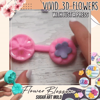 4 Stampini In Silicone A Forma Di Fiore Per Torte, Cioccolato E Decorazioni Fai Da Te