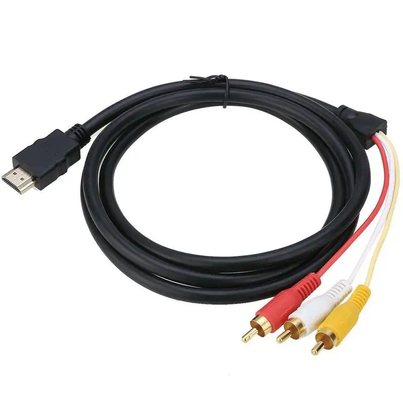1,5 м 1080p HDMI к 3RCA кабель-адаптер кабель передачи от HDMI к RCA для HDTV