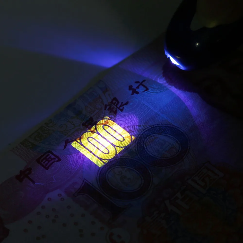 In stock! Handheld Portable UV Led Light Torch Lamp Counterfeit Currency Money Detector Newest
