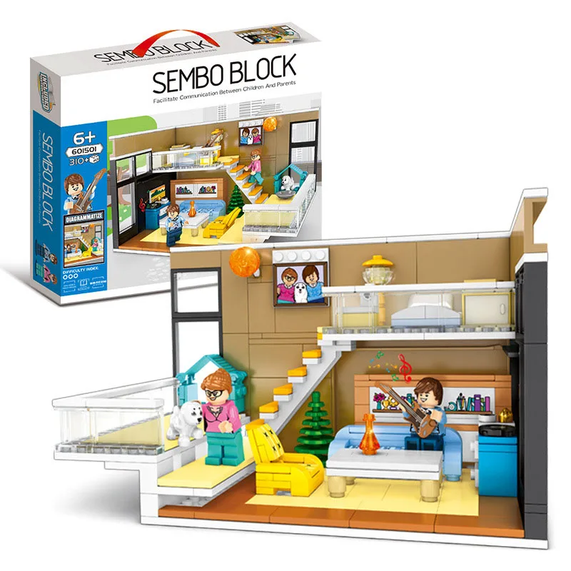 Cena Scena wewnętrzna strona główna widok ulicy zestaw modeli do składania kompatybilny Legoing dzieci edukacyjne montowane klocki klocki prezent P20