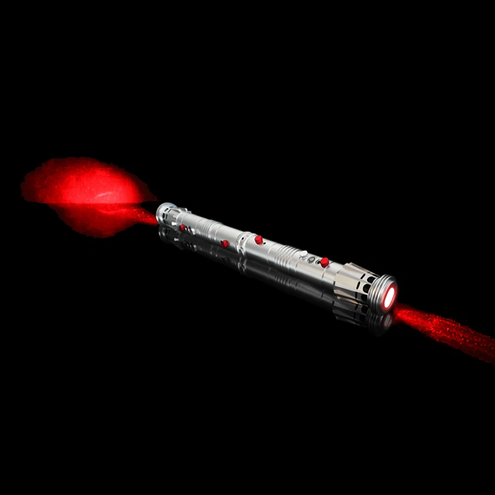 Double Lightsaber Handel 2pcs Blade With Connector Red Light Moorish Lightsaber Toys Sword Weapon Sound Effects Fashion Luminous