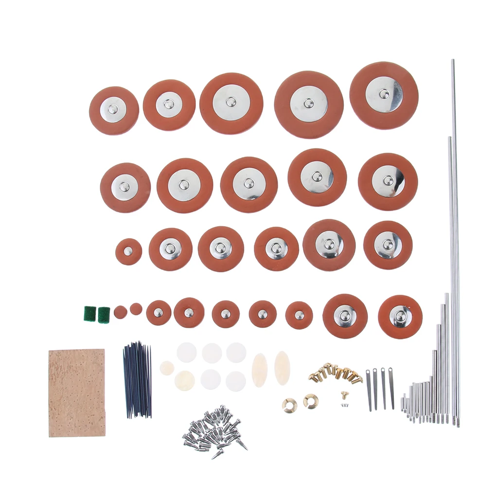 Sax Repair Roller Screw Bolt Cork Sheet Needle Pad Set for Tenor Saxophone Accessories