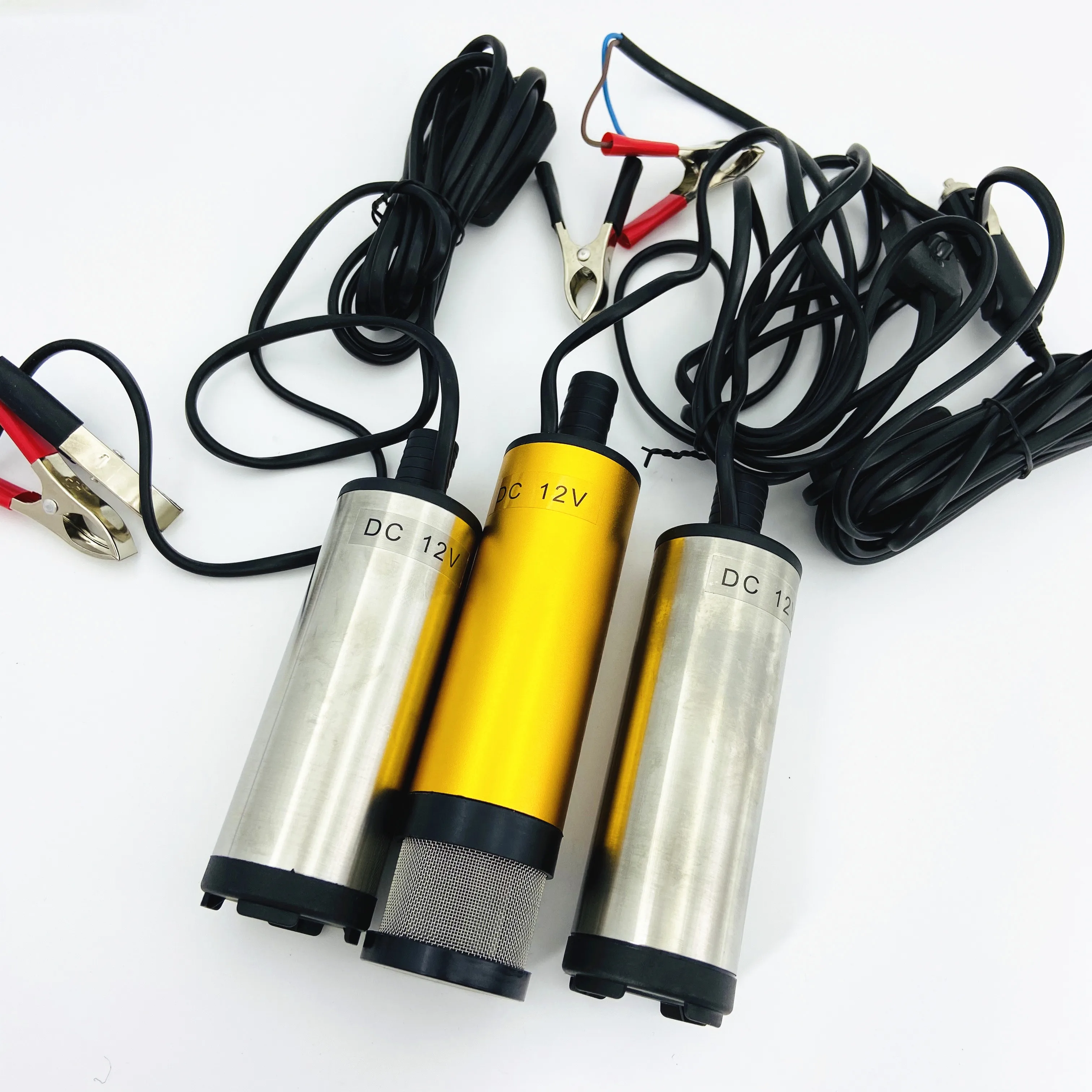 2020 золотого серебряного цвета 12V 24V DC Электрический погружной дизельный насос для