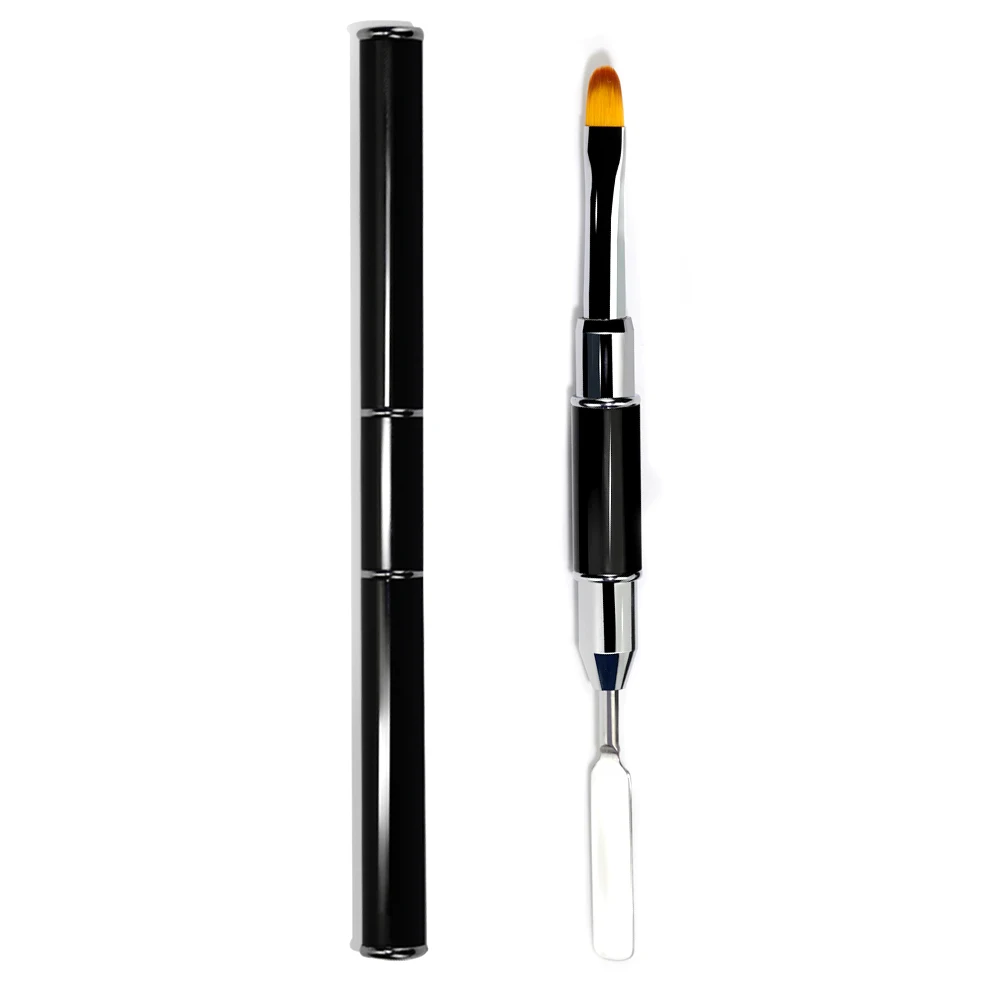 Double Head Brush COSCELIA гель для наращивания ногтей наборы с инструментами УФ-гель для ногтей для французского дизайна ногтей Гель-лак строитель Гель-лак для ногтей кисть - Цвет: Double Head Brush