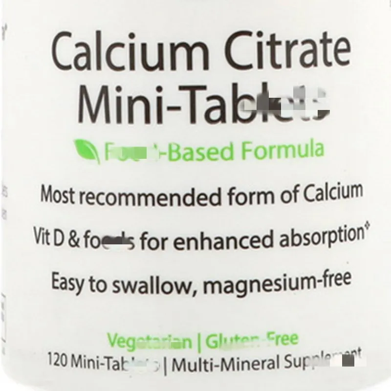 

Mini Calcium Citrate, 120 pieces/bottle Mini